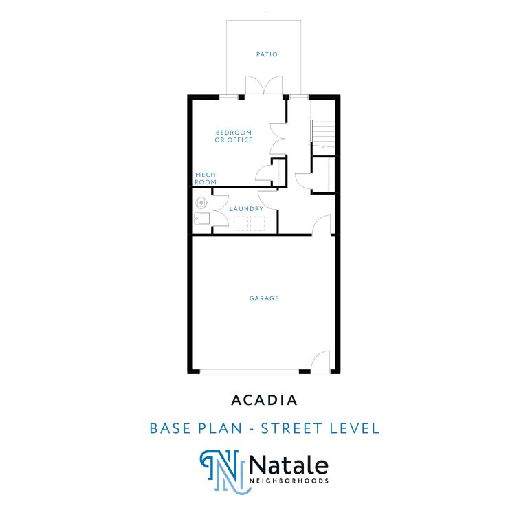 Acadia - Base Floor Plan - Street Level