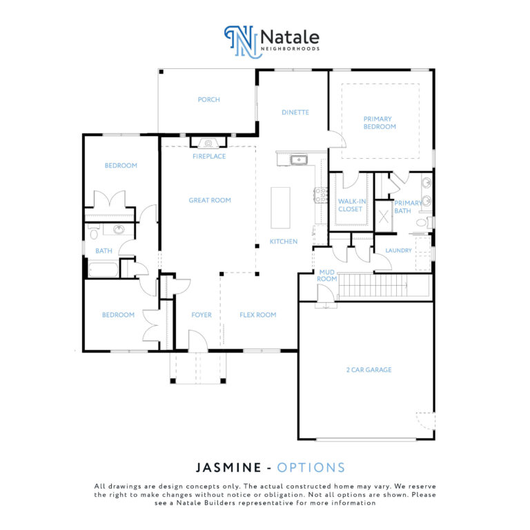 Jasmine Floorplan - Options 3